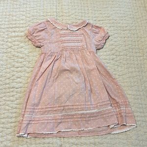 Mini Boden Smocked Polka Dot Dress